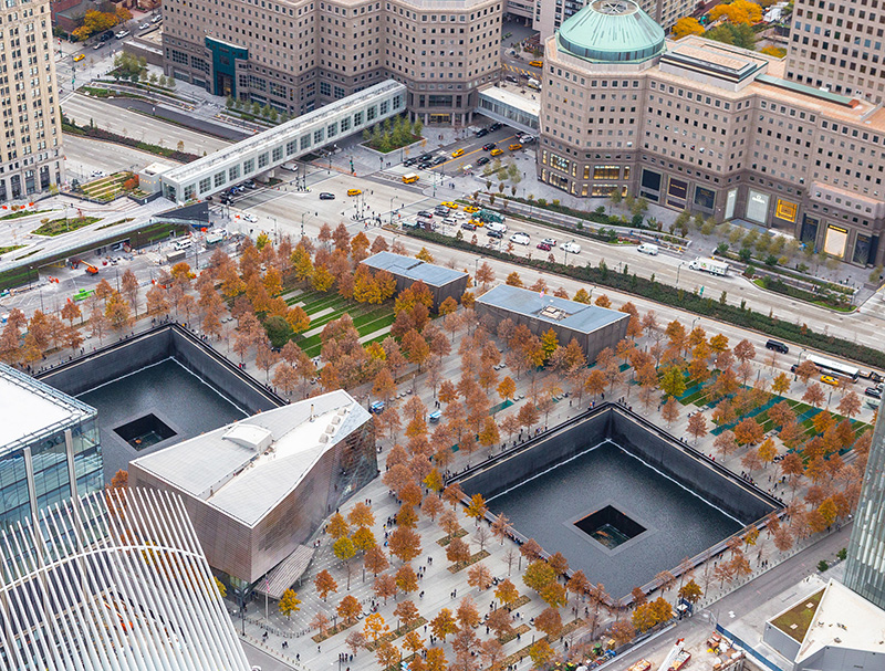 WTC Memorial aerial